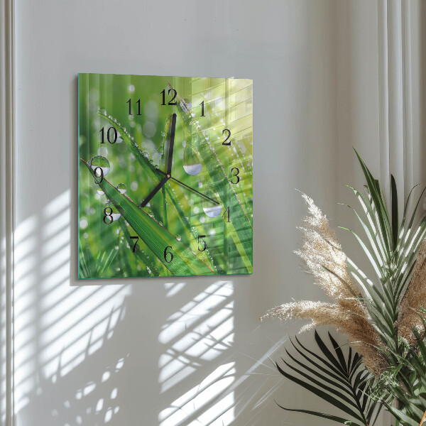 Square wall clock Dew