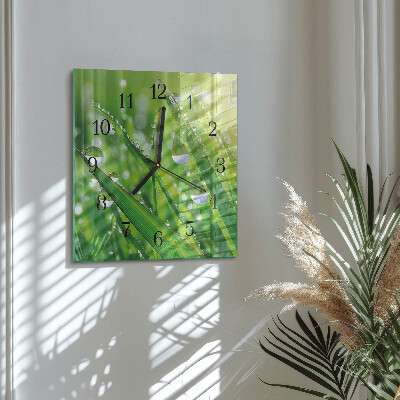 Square wall clock Dew