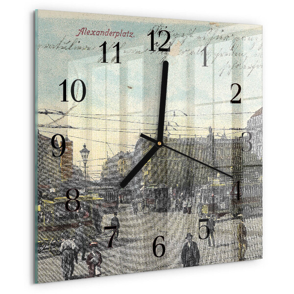 Square wall clock Postcard