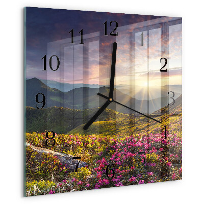 Square wall clock Landscape
