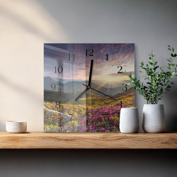 Square wall clock Landscape
