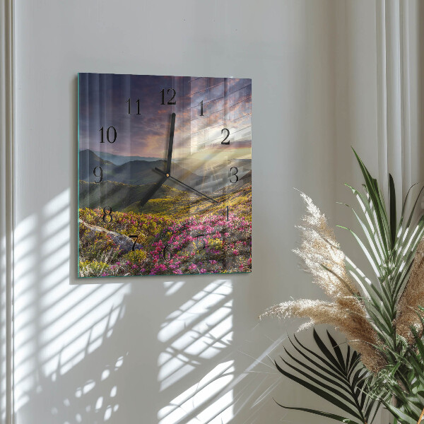 Square wall clock Landscape
