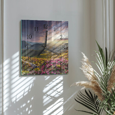 Square wall clock Landscape
