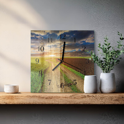 Square wall clock Field