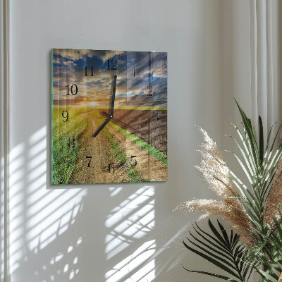 Square wall clock Field