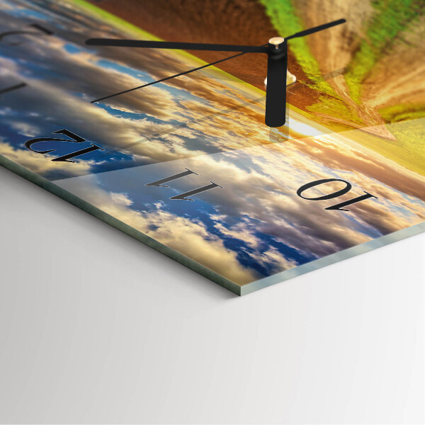 Square wall clock Field