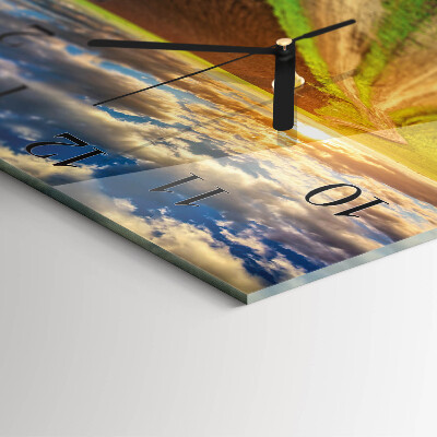 Square wall clock Field