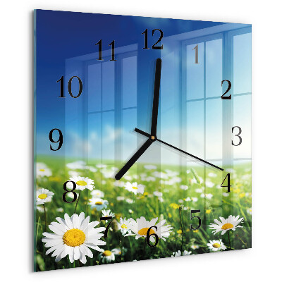 Square wall clock Meadow