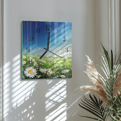 Square wall clock Meadow