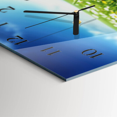 Square wall clock Meadow