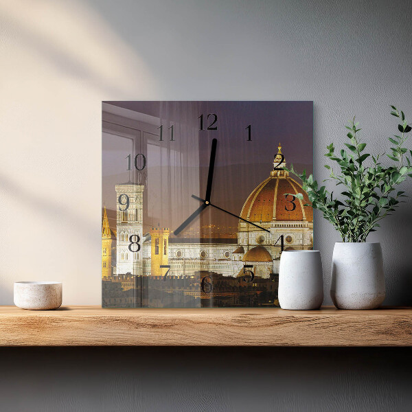Square wall clock Basilica