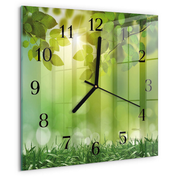 Square wall clock Spring