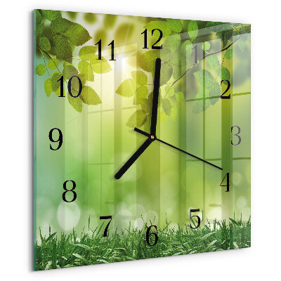 Square wall clock Spring