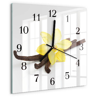 Square wall clock Vanilla Orchid
