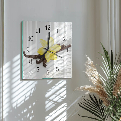 Square wall clock Vanilla Orchid