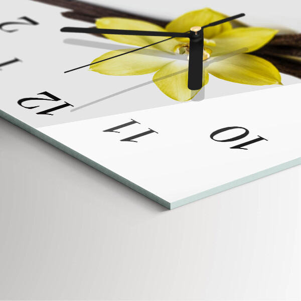 Square wall clock Vanilla Orchid