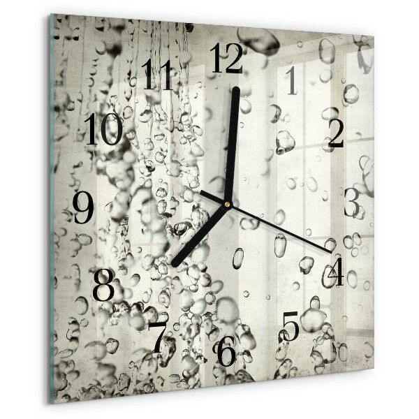 Square wall clock Drops