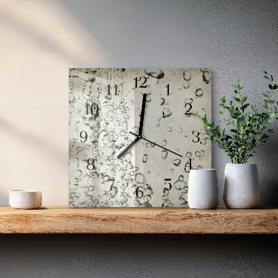 Square wall clock Drops