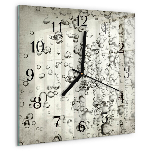 Square wall clock Drops
