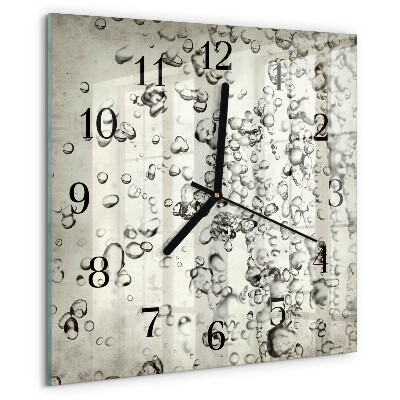 Square wall clock Drops