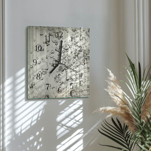 Square wall clock Drops
