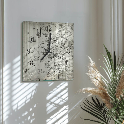Square wall clock Drops