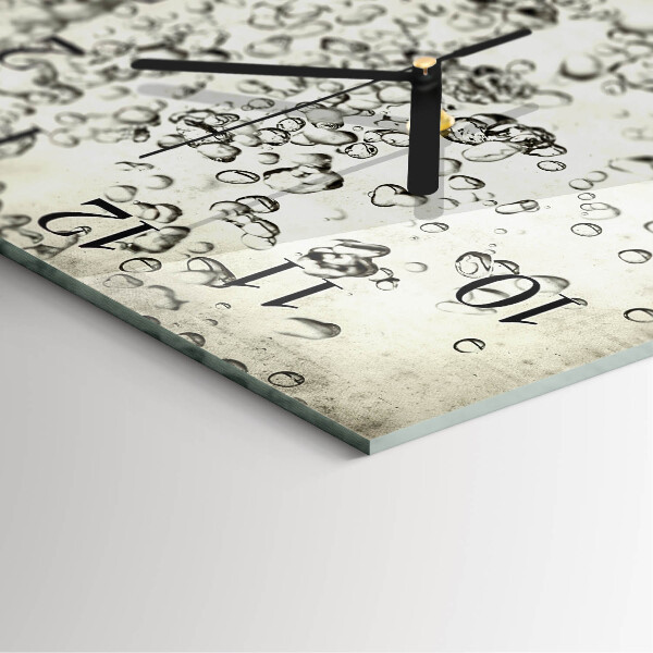 Square wall clock Drops