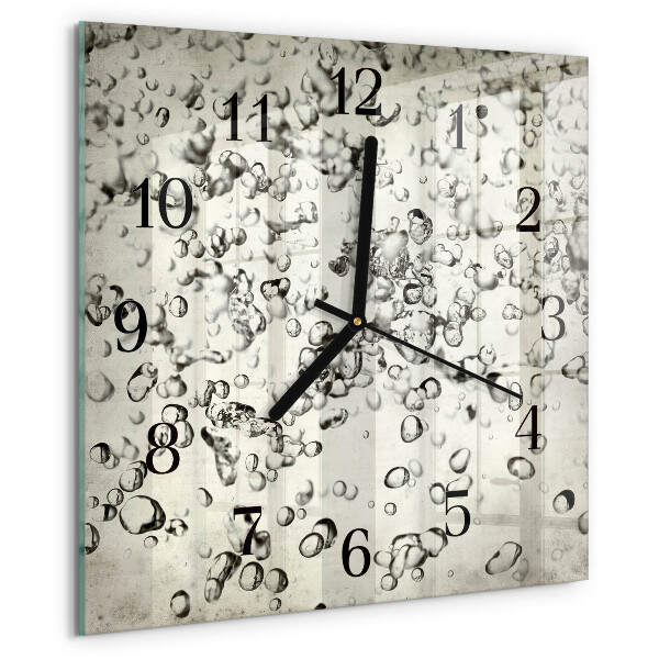 Square wall clock Drops