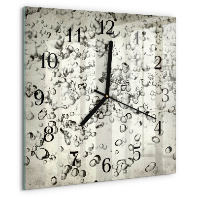 Square wall clock Drops
