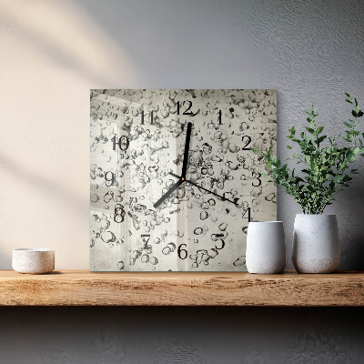 Square wall clock Drops