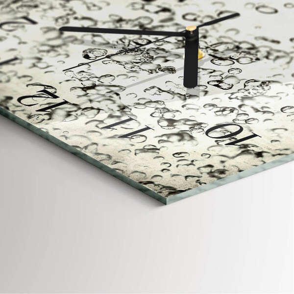 Square wall clock Drops