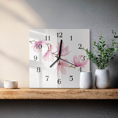 Square wall clock Magnolia