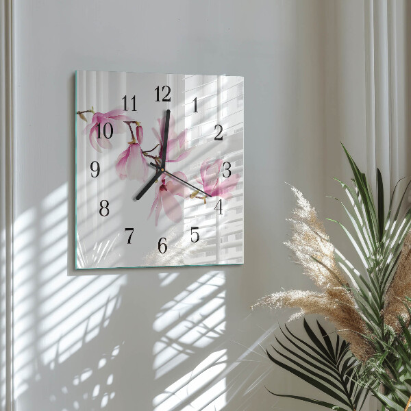 Square wall clock Magnolia