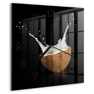 Square wall clock Coconut
