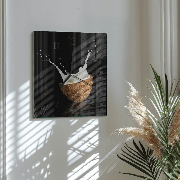 Square wall clock Coconut