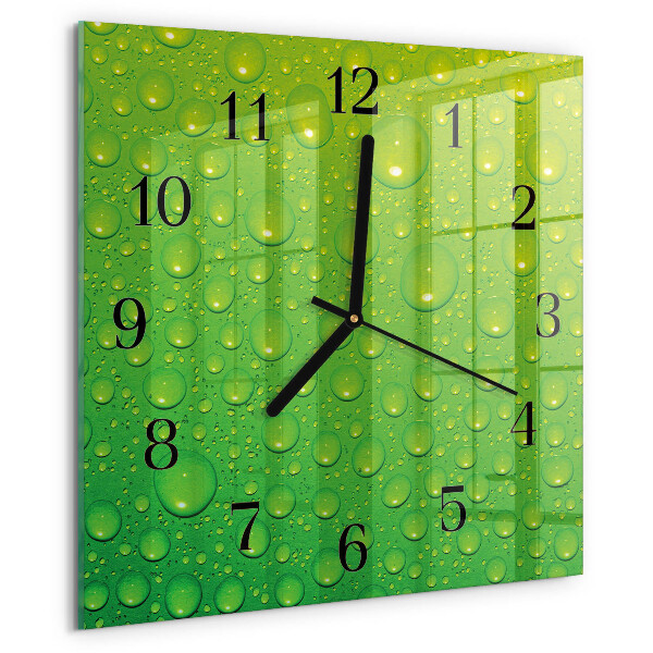 Square wall clock Drops