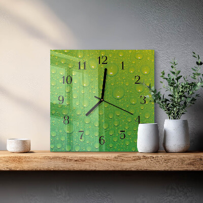 Square wall clock Drops