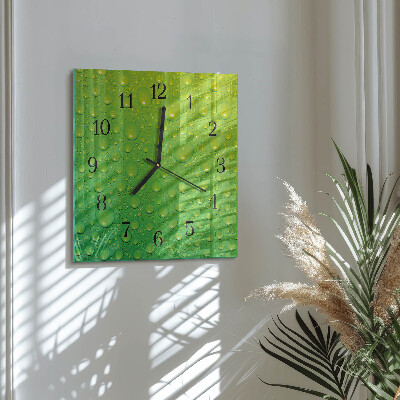 Square wall clock Drops