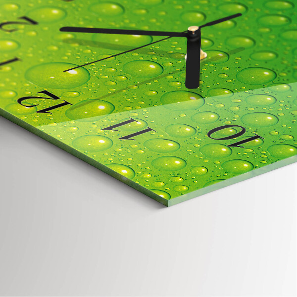 Square wall clock Drops