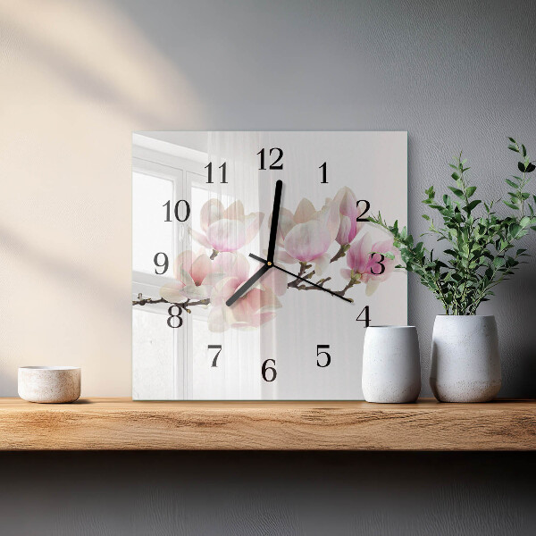 Square wall clock Magnolia