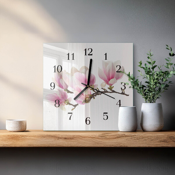 Square wall clock Magnolia