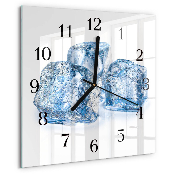 Square wall clock Ice