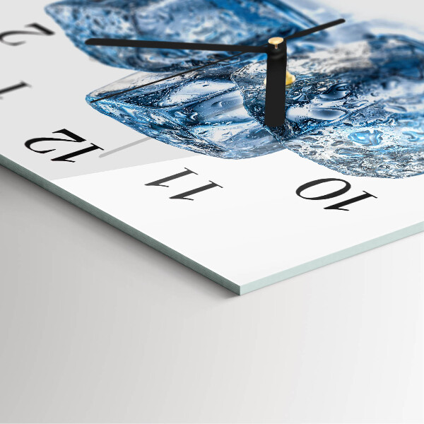 Square wall clock Ice