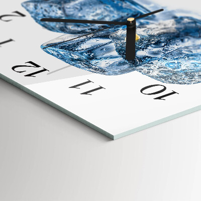 Square wall clock Ice