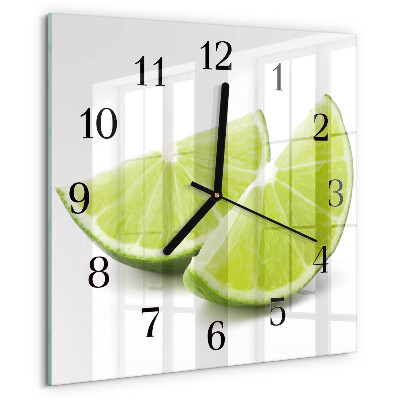 Square wall clock Calcium carbonate
