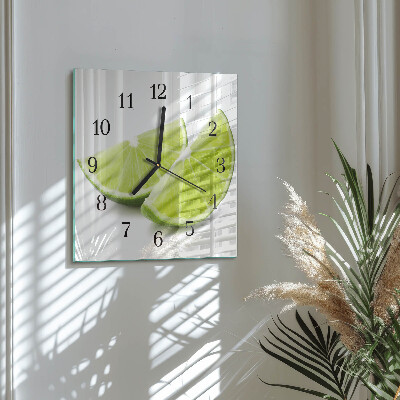 Square wall clock Calcium carbonate