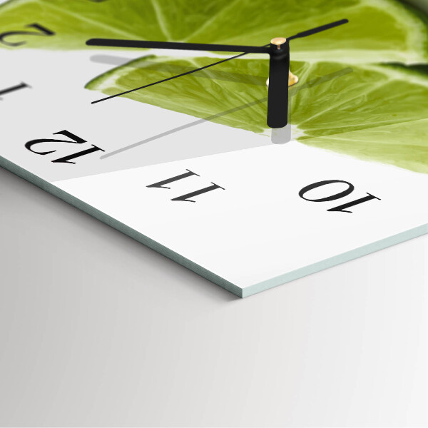 Square wall clock Calcium carbonate