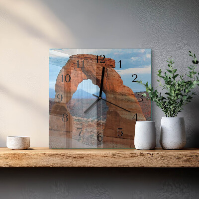 Square wall clock Grand Canyon