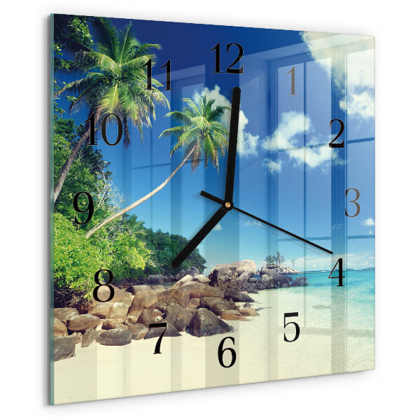 Square wall clock Palm Beach