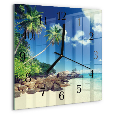 Square wall clock Palm Beach